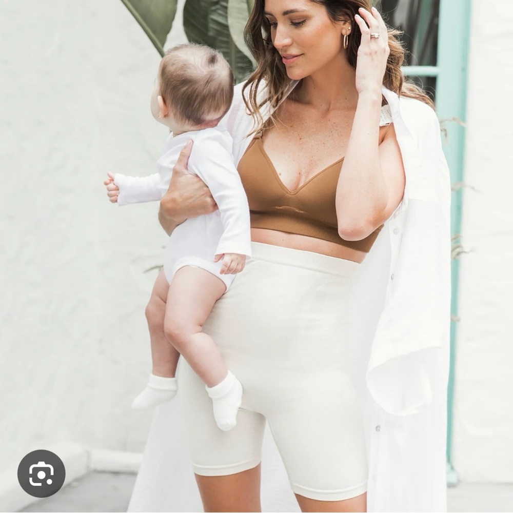 Nude Postpartum Bike Shorts